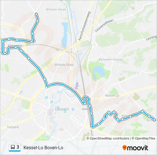 3 Bus Line Map