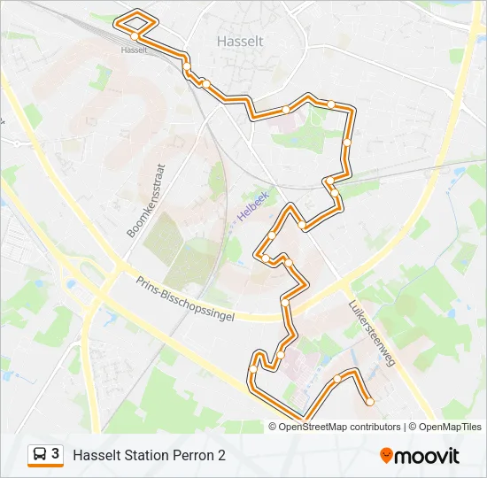 3 Bus Line Map