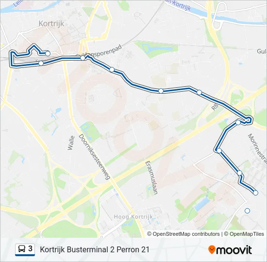 3 Bus Line Map
