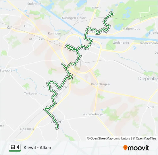 4 Bus Line Map