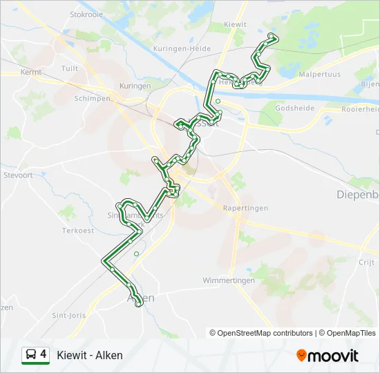 4 Bus Line Map