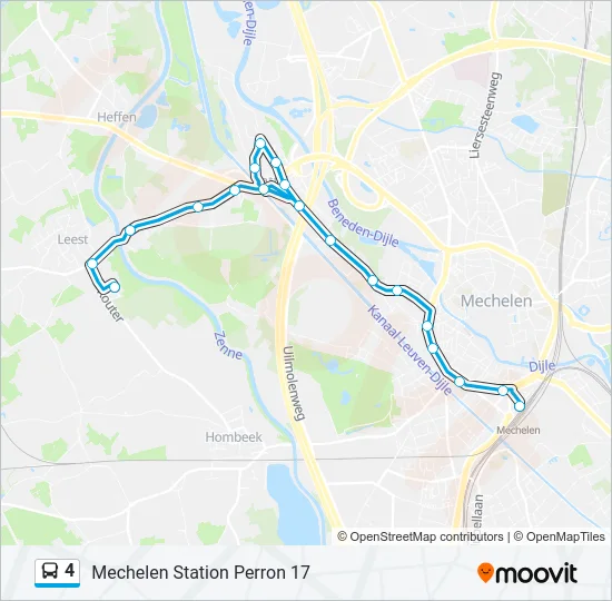 4 Bus Line Map