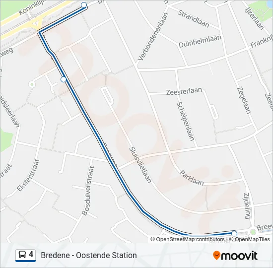 4 Bus Line Map