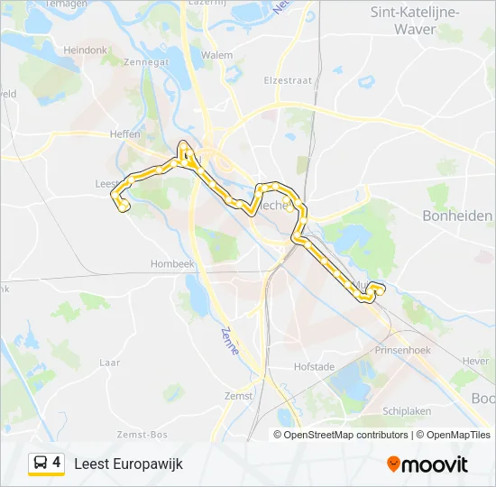 4 Bus Line Map
