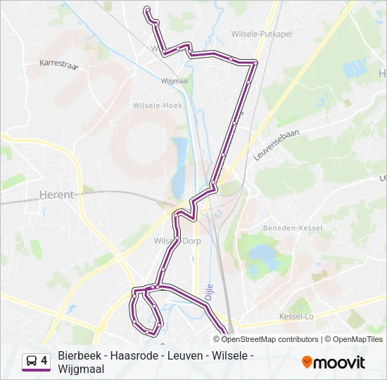 4 Bus Line Map