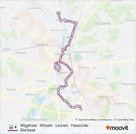 4 Bus Line Map