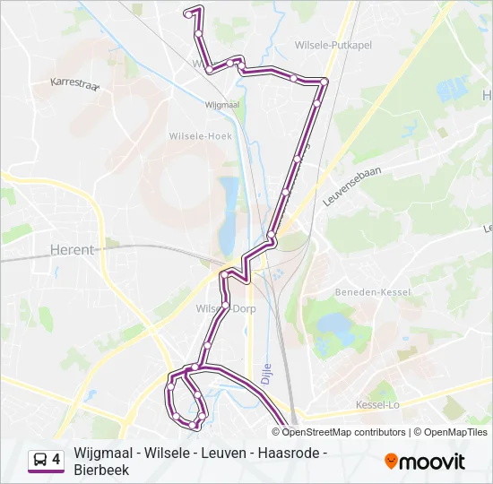4 Bus Line Map