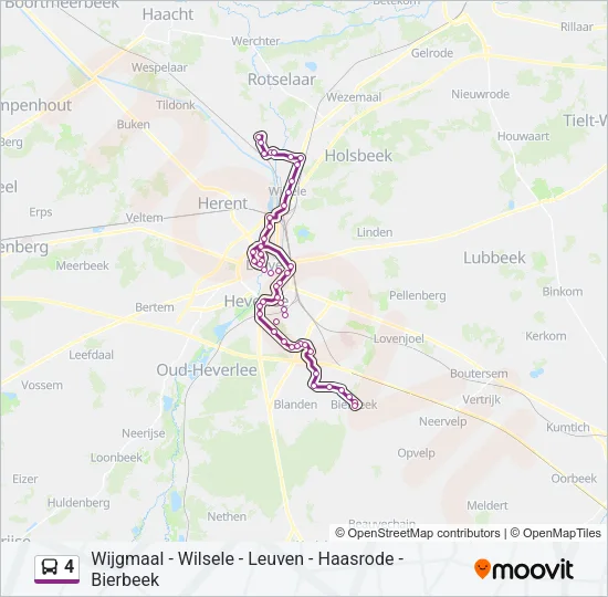 4 Bus Line Map