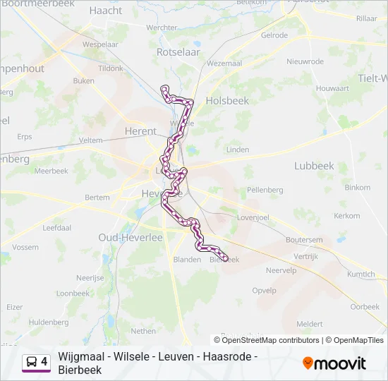 4 Bus Line Map