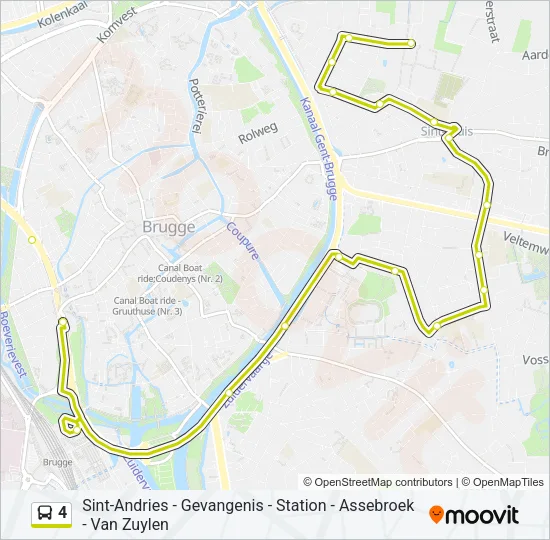 4 Bus Line Map