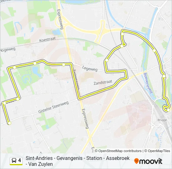 4 Bus Line Map