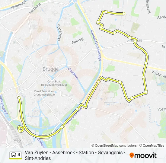 4 Bus Line Map