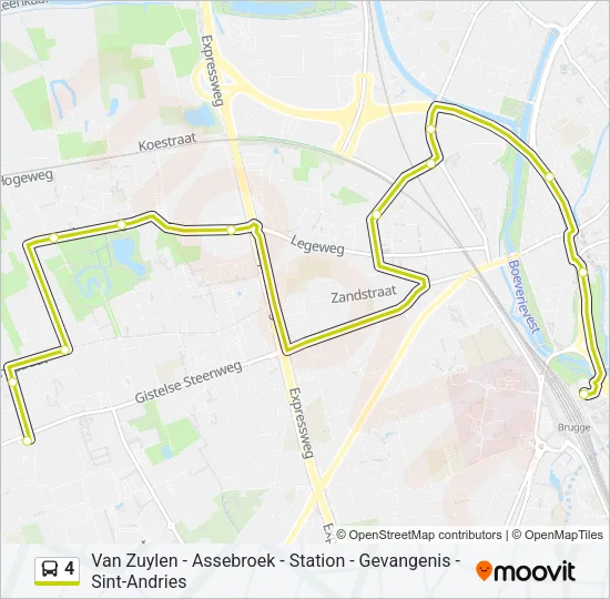 4 Bus Line Map