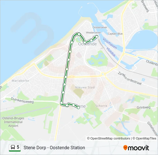5 Bus Line Map