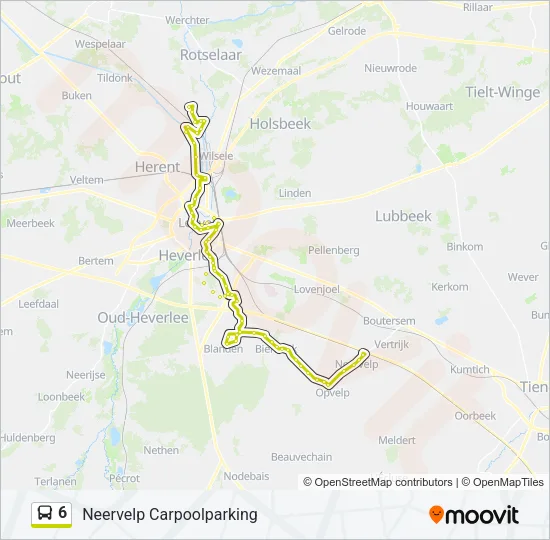 6 Bus Line Map