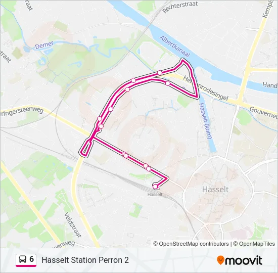 6 Bus Line Map