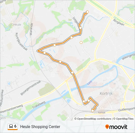 6 Bus Line Map