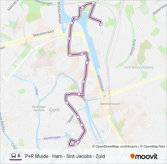 6 Bus Line Map