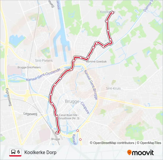 6 Bus Line Map