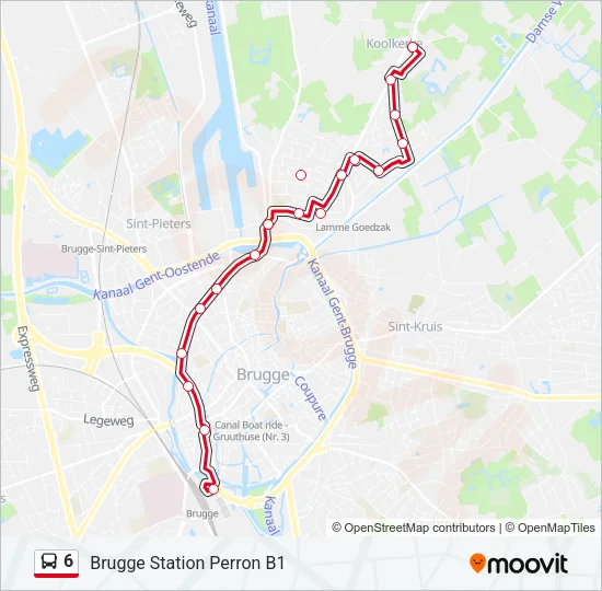 6 Bus Line Map