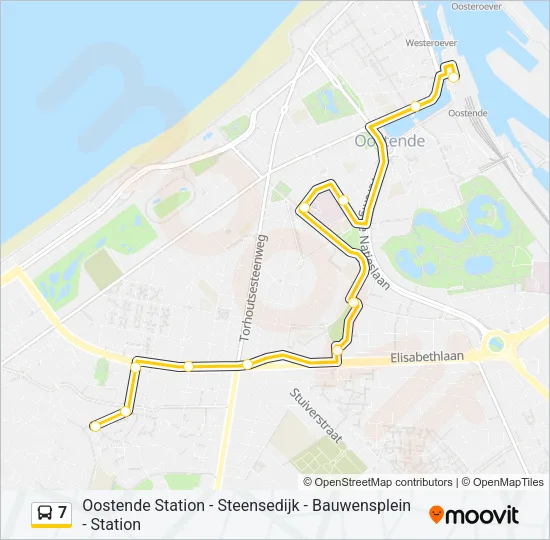 7 Bus Line Map