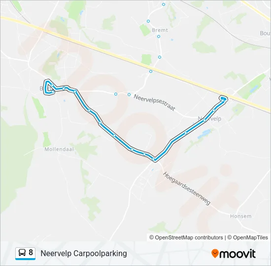 8 Bus Line Map