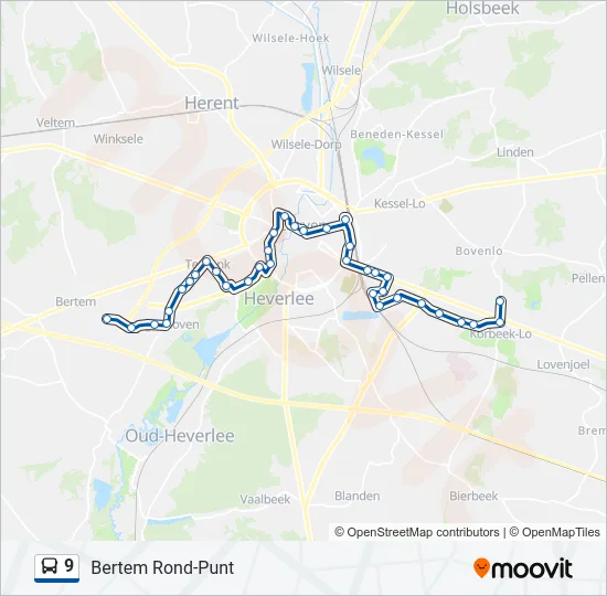 9 Bus Line Map