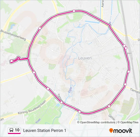10 Bus Line Map
