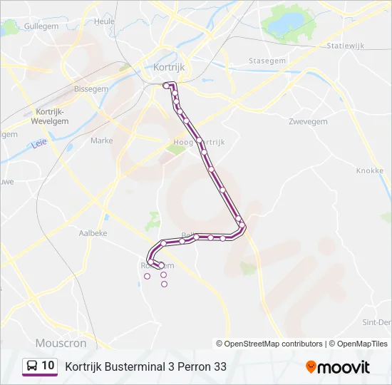 10 Bus Line Map