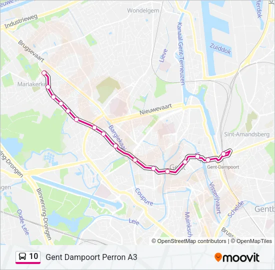 10 Bus Line Map