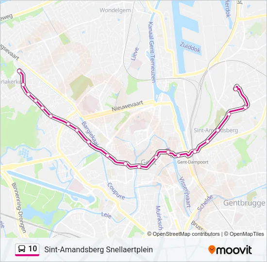 10 Bus Line Map