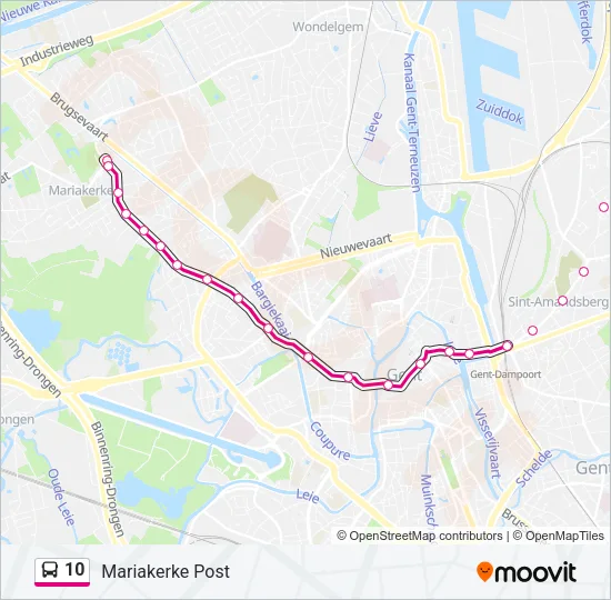 10 Bus Line Map