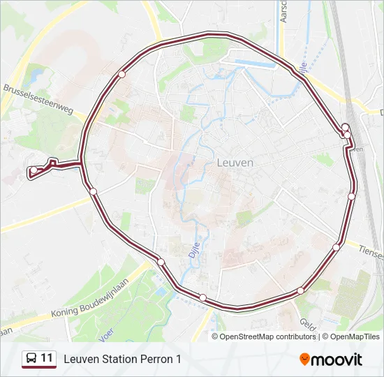 11 Bus Line Map