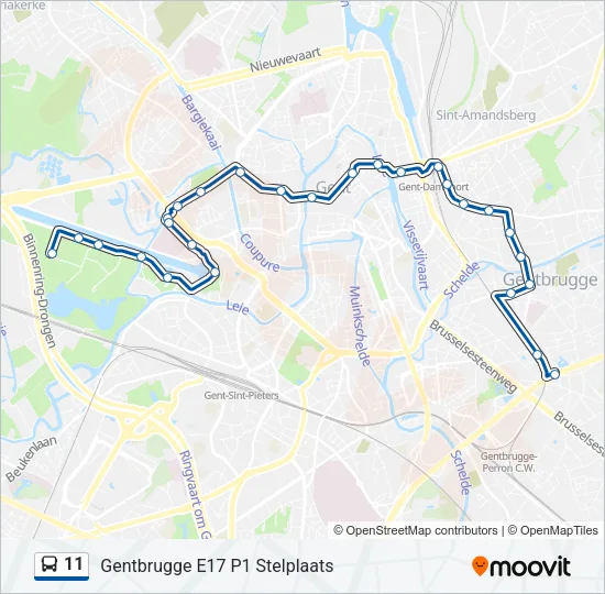 11 Bus Line Map
