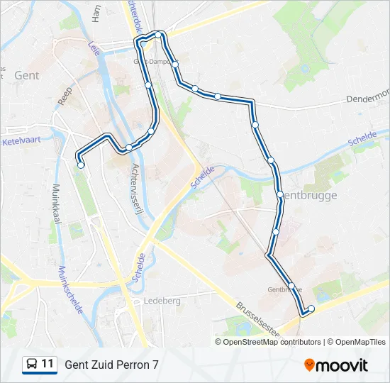 11 Bus Line Map