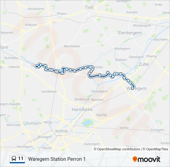 11 Bus Line Map