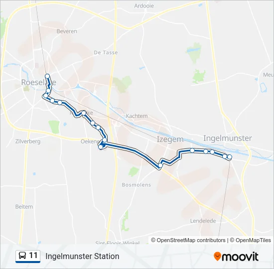 11 Bus Line Map