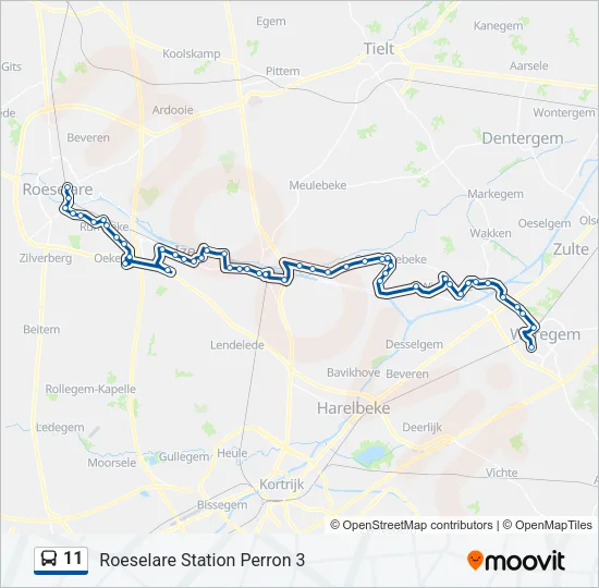11 Bus Line Map