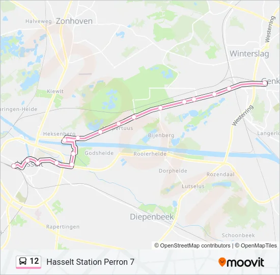 12 Bus Line Map