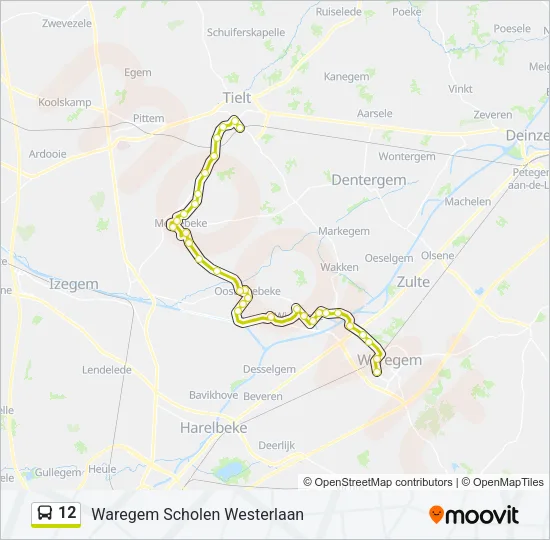 12 Bus Line Map