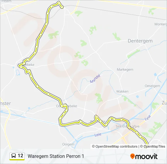 12 Bus Line Map