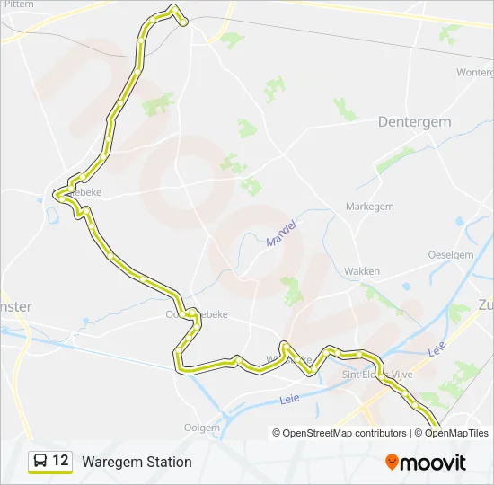 12 Bus Line Map