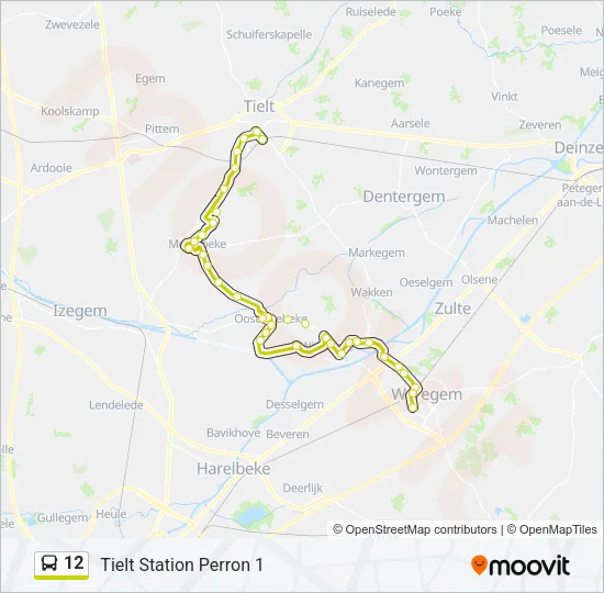 12 Bus Line Map
