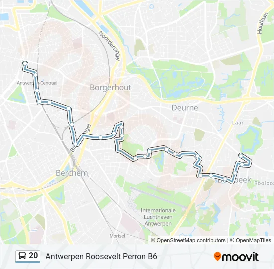 20 Bus Line Map