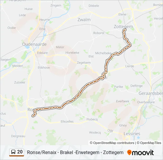20 Bus Line Map