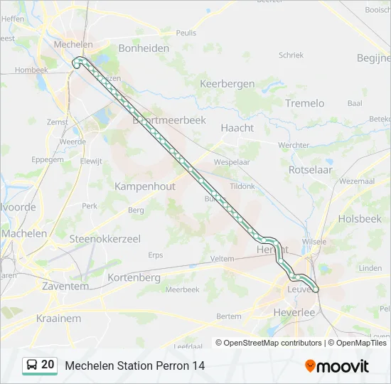 20 Bus Line Map