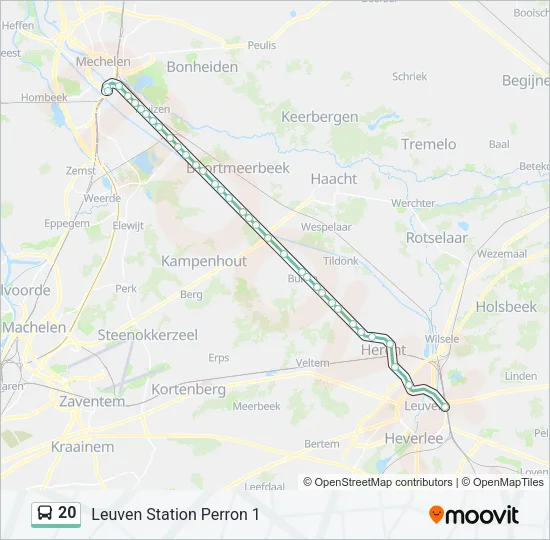 20 Bus Line Map