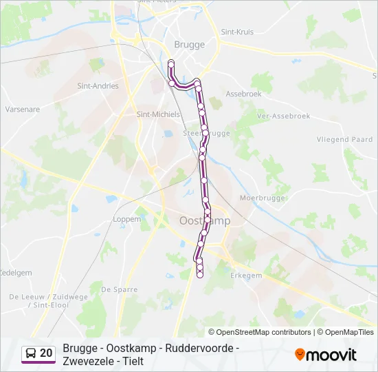 20 Bus Line Map
