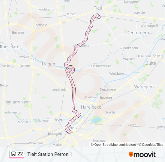 22 Bus Line Map