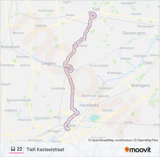 22 Bus Line Map